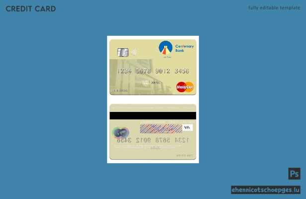Beispielvorschau der Mastercard der Uganda Centenary Bank